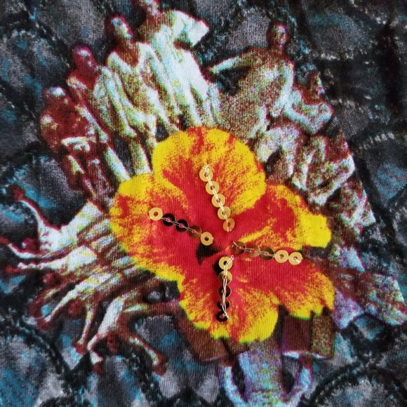 Desigual Cirque du Soleil Skirt, Artsy Pattern Mermaid Wearable Art, Size Small - Picture 11 of 12